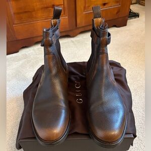 Gucci Brown Leather Men's Boots